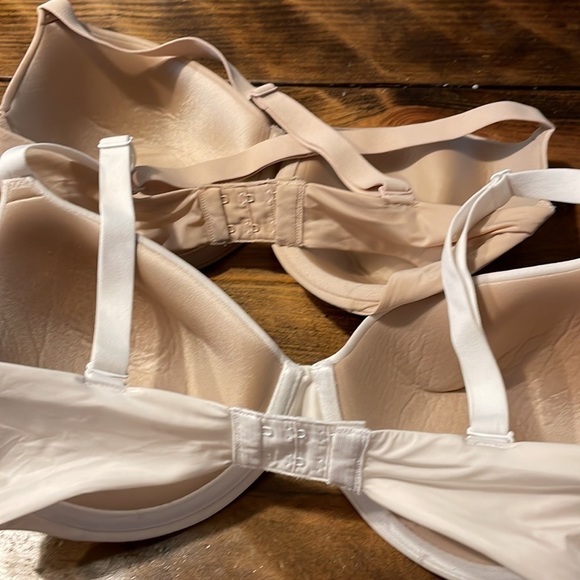Maidenform Bundle of 2 SmartZone back Clasp Bra's convertible 32DD nude & white - Picture 7 of 7